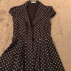 Forever 21 brown polka dot dress.
